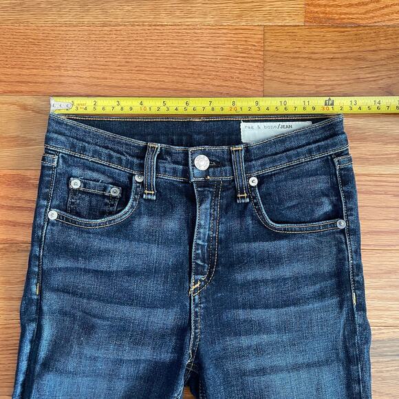 rag & bone Jeans Womens 24 Blue Kingsbury Dark 10" Skinny High Rise Clean Basic - Picture 6 of 8